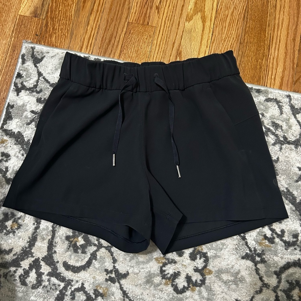 Women's Black Drawstring Shorts